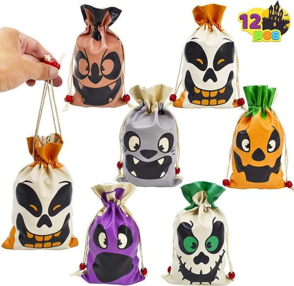 12Pcs Trick Or Treat Canvas Bags 5 12Pcs Trick Or Treat Canvas Bags - Image 3