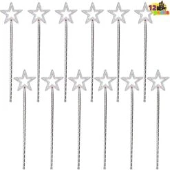 12Pcs Silver Fairy Star Wand -Spirit Halloween Shop 2 c9c7ff1b 4ddf 41c1 9014 5b70d21e2b07 600x598 1