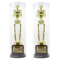2pcs Halloween Best Costume Skeleton Trophy -Spirit Halloween Shop 2pcs Halloween Best Costume Skeleton Trophy 6 result 600x600 1