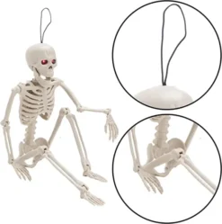 2pcs Skeleton Decoration With Red Light Eyes 16in -Spirit Halloween Shop 2pcs Skeleton Decoration with Red Light Eyes 16in 4 600x604 1
