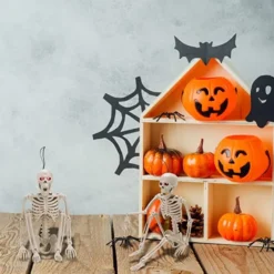 2pcs Skeleton Decoration With Red Light Eyes 16in -Spirit Halloween Shop 2pcs Skeleton Decoration with Red Light Eyes 16in 6 600x600 1