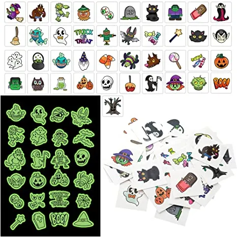 300pcs Assorted Halloween Tattoos 5 300pcs Assorted Halloween Tattoos - Image 3