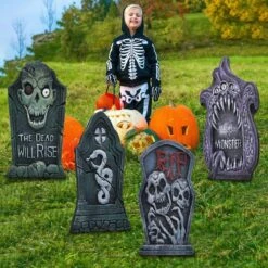 6pcs Halloween Tombstones With Bonus Stakes 17in -Spirit Halloween Shop 30 a989e4f7 c183 425c 9955 d0c3323a917d 600x600 1