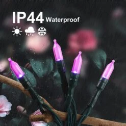 Battery Operated 50 Counts Purple LED String Lights 17.3ft -Spirit Halloween Shop 31138 6 600x600 1