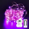 LED Christmas Purple String Lights 65.6ft