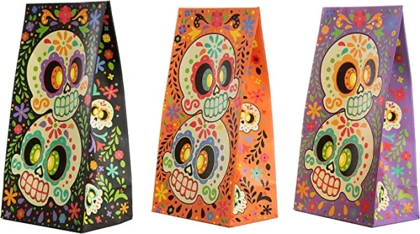 36pcs Day Of The Dead Treat Bags With Stickers 5 36pcs Day Of The Dead Treat Bags With Stickers - Image 3