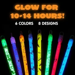 36pcs Assorted Halloween Glow Sticks -Spirit Halloween Shop 36pcs Assorted Halloween Glow Sticks 1 600x600 1