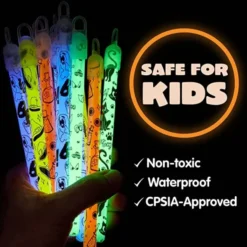 36pcs Assorted Halloween Glow Sticks -Spirit Halloween Shop 36pcs Assorted Halloween Glow Sticks 4 600x600 1