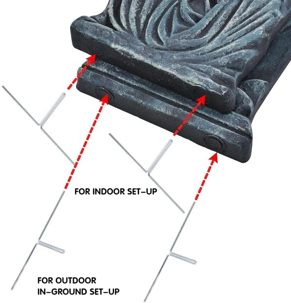 6pcs Tombstone Decorations With Different Styles 17in 5 6pcs Tombstone Decorations With Different Styles 17in - Image 3