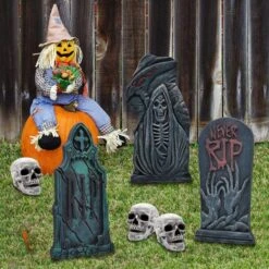 6pcs Tombstone Decorations With Different Styles 17in 11 6pcs Tombstone Decorations With Different Styles 17in -Spirit Halloween Shop 38 fa9c3386 39db 41e0 8969 0538704a3eb9 600x600 1