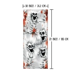 3D Skeleton Door Cover 30in X 72in -Spirit Halloween Shop 3D Skeleton Door Cover 30in x 72in 3 result 600x600 1