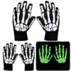 3Pairs Skeleton Fingerless Short Gloves (Glow In The Dark), 1 3Pairs Skeleton Fingerless Short Gloves (Glow In The Dark), -Spirit Halloween Shop 3Pairs Skeleton Fingerless Short Gloves Glow in the Dark 1 result 600x600 1