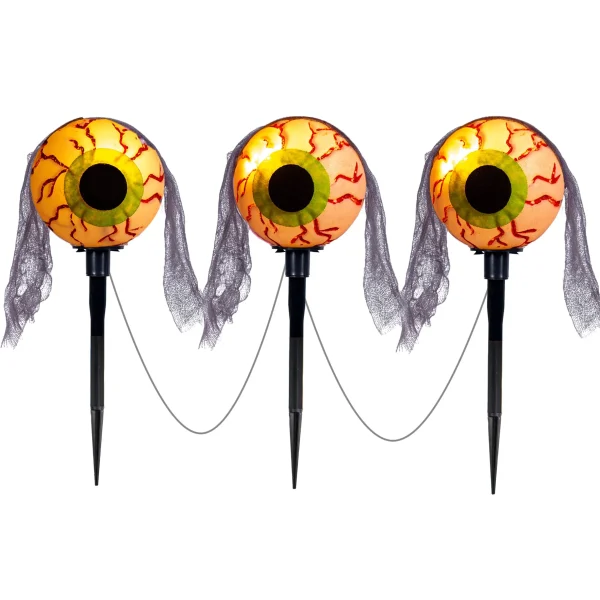 3pcs Halloween Eyeballs Pathway Lights 4 3pcs Halloween Eyeballs Pathway Lights - Image 2