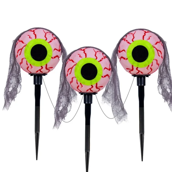 3pcs Halloween Eyeballs Pathway Lights 5 3pcs Halloween Eyeballs Pathway Lights - Image 3