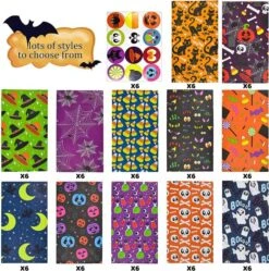 72Pcs Halloween Paper Treat Bag With Stickers -Spirit Halloween Shop 3 0f9a21d1 bce7 4cb6 a2e8 b26ddded53a9 600x606 1
