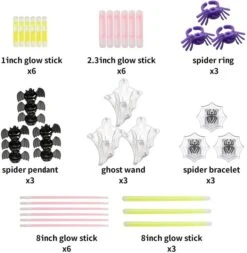 33Pcs Spider Theme Glow Sticks Kit 10 33Pcs Spider Theme Glow Sticks Kit -Spirit Halloween Shop 3 956ca5cb b838 4dc2 9175 76d6c812dd19 600x614 1