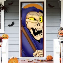 3d Design Reaper Door Cover 30in X 72in -Spirit Halloween Shop 3d Design Reaper Door Cover 30in x 72in 1 600x600 1