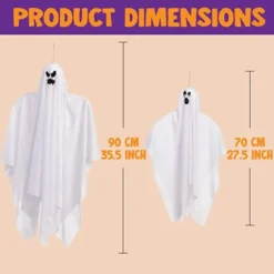 3pcs Glow In The Dark Hanging Ghosts Decoration -Spirit Halloween Shop 3pcs Glow in the Dark Hanging Ghosts Decoration 2 600x600 1