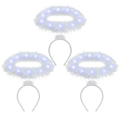 3pcs Halloween LED Angel Halo Headband