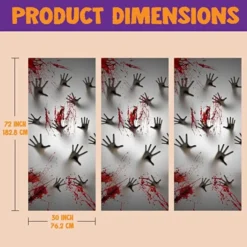 3pcs Zombie Hands Halloween Door Cover 72in X 30in 12 3pcs Zombie Hands Halloween Door Cover 72in X 30in -Spirit Halloween Shop 3pcs Zombie Hands Halloween Door Cover 72in x 30in 4 600x600 1
