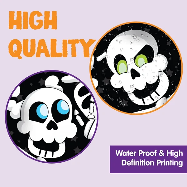 4 Pcs Cute Skeleton Window Covers 6 4 Pcs Cute Skeleton Window Covers - Image 4