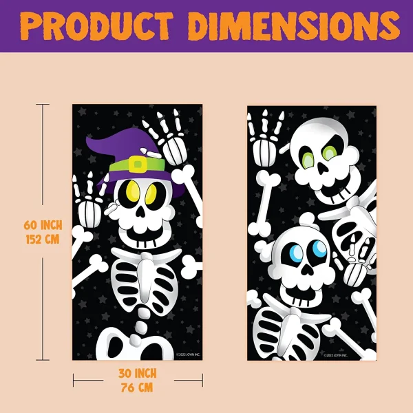 4 Pcs Cute Skeleton Window Covers 8 4 Pcs Cute Skeleton Window Covers - Image 6