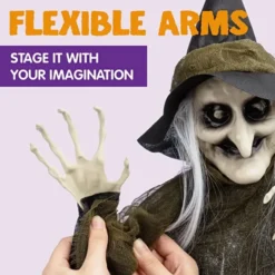 4pcs Halloween Hanging Witch Decoration 24in -Spirit Halloween Shop 4 Pcs Hanging Witches Purple Orange Green Grey 24in 6 600x600 1