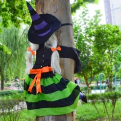 Halloween Crashing Witch Tree Decoration 43in -Spirit Halloween Shop 43 Halloween Crashing Witch Into Tree 1 scaled 600x600 1