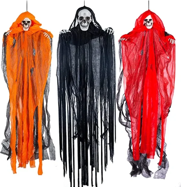 3pcs Hanging Grim Reapers Halloween Decorations 4 3pcs Hanging Grim Reapers Halloween Decorations - Image 2