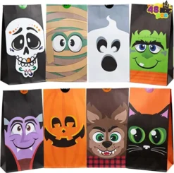 48Pcs Trick Or Treat Goodie Bags -Spirit Halloween Shop 48Pcs Trick or Treat Goodie Bags 2 600x594 1