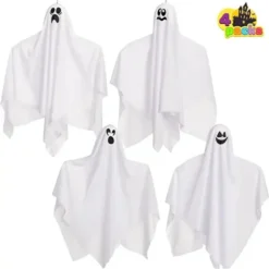 4pcs Halloween Hanging Ghosts 27.5in -Spirit Halloween Shop 4Pcs Hanging Ghosts 27 7 600x600 1