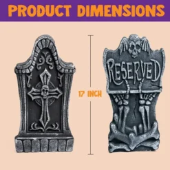 5pcs Foam Graveyard Tombstone Halloween Decorations 17in -Spirit Halloween Shop 5 Pcs Foam Tombstone Reserved 6 result 600x600 1