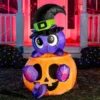 5ft Witch's Cat In Pumpkin Inflatable Decoration -Spirit Halloween Shop 5 ft Cute Witchs Cat in Pumpkin 9 600x600 1