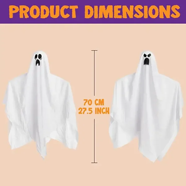 5Pcs Halloween Hanging Ghosts Decoration 27.5in 8 5Pcs Halloween Hanging Ghosts Decoration 27.5in - Image 6