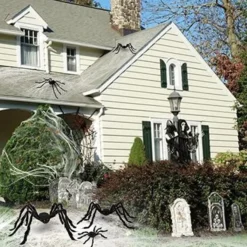 5pcs Halloween Realistic Hair Spiders