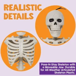 5Pcs Posable Halloween Skeleton Decoration -Spirit Halloween Shop 5Pcs Posable Halloween Skeleton Decoration 1 600x600 1