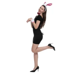 5Pcs White Bunny With Sequins Cosplay Accessories Set -Spirit Halloween Shop 5Pcs White Bunny with Sequins Cosplay Accessories Set 5 result scaled 600x600 1