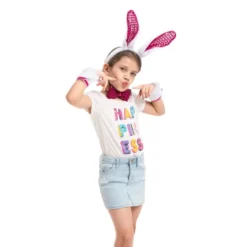 5Pcs White Bunny With Sequins Cosplay Accessories Set -Spirit Halloween Shop 5Pcs White Bunny with Sequins Cosplay Accessories Set 6 result 600x600 1