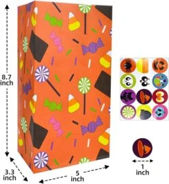 72Pcs Halloween Paper Treat Bag With Stickers -Spirit Halloween Shop 5 6e20b943 d721 4afd a06d d4ab6301f02f 600x653 1