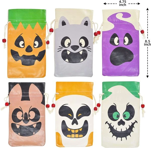 12Pcs Trick Or Treat Canvas Bags 6 12Pcs Trick Or Treat Canvas Bags - Image 4