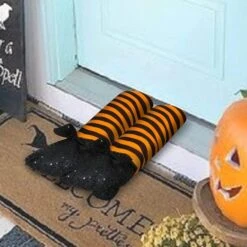 Orange Wicked Witch Legs Decoration 19.5in -Spirit Halloween Shop 5 cd1855f9 bd5b 4834 acfd 7ee682741add 600x600 1