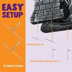 5pcs Foam RIP Graveyard Headstone Decorations 17in -Spirit Halloween Shop 5pcs Foam RIP Graveyard Headstone Decorations 17in 3 600x600 1