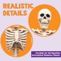 5pcs Posable Mermaid Skeleton Decorations 20in -Spirit Halloween Shop 5pcs Posable Mermaid Skeleton Decorations 20in 3 600x600 1