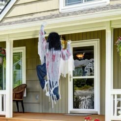 Climbing Zombie Halloween Decoration 47in