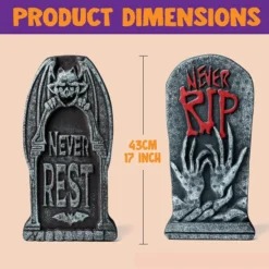 6pcs Foam Graveyard Tombstone Halloween Decorations 17in -Spirit Halloween Shop 6 Pcs Foam Tombstone Do Not Disturb 6 result 600x600 1