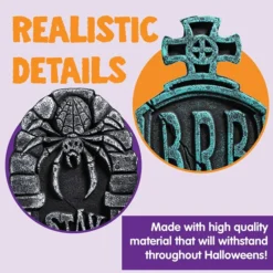 6pcs Halloween Foam Tombstones Decoration 17in -Spirit Halloween Shop 6 Pcs Foam Tombstone Rest Eternal 4 result 600x600 1