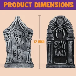 6pcs Halloween Foam Tombstones Decoration 17in -Spirit Halloween Shop 6 Pcs Foam Tombstone Rest Eternal 6 result 600x600 1