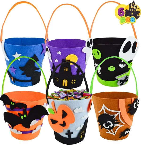 6pcs Trick Or Treat Halloween Bucket 4 6pcs Trick Or Treat Halloween Bucket - Image 2
