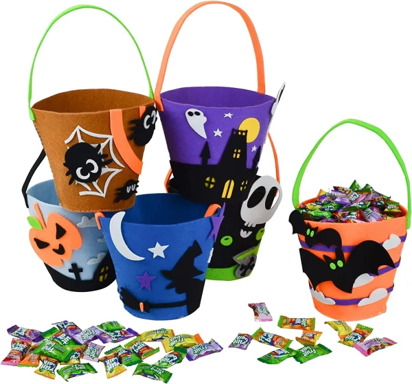 6pcs Trick Or Treat Halloween Bucket 3 6pcs Trick Or Treat Halloween Bucket