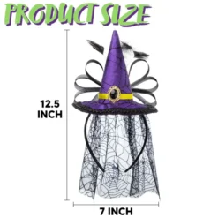3Pcs Halloween Witch Hat Headband Set -Spirit Halloween Shop 6 Pcs Halloween Witch Hat Headband Set 3 result 600x600 1